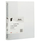 JAM Paper Plastic 3 Ring Binder, 0.75 inch, Clear, 4 Pack (750T1clg)-Clear