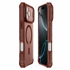 ITSKINS Hybrid_R Frost Compatible with MagSafe Case for iPhone 17 Pro Max - Mocha-Extreme drop protection 3M/10Feet