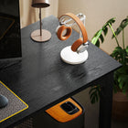 HOMCOM 70.9" Large Computer Desk - Black-Adjustable foot pads provide stability on uneven floors