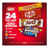 Nestlé - barres de chocolat assorties 1,08 kg - paquet de 24-Comprend 24 barres de chocolat Nestlé format ordinaire