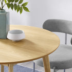 Modway Vision 35" Round Dining Table - Oak-Seats Up to 4