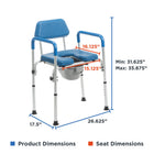Journey SoftSecure 3-in-1 Commode Chair with Microban-8
