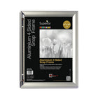 SECO Snap Poster Frame Case - 11 x 14 Inches - Silver-Quick snap spring hinged front load frame makes it quick and easy to switch posters and pictures