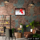 Alex Debrincat Detroit Red Wings - Framed Canvas - 31" x 22"-Officially licensed by the NHL and NHLPA