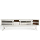 Modway Render 59" TV Stand - White-Durable Particleboard Construction