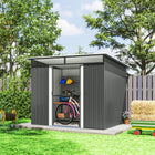 Outsunny 8.5' x 6' Garden Storage Shed with Skylight-The PC boards above the door provide increased lighting
