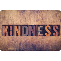Ashley Productions - The Original Fun Mat - Tapis de Bienvenue - 15 -5" x 23 -5" - Impression en relief de Gentillesse-Mesure et conception : Le tapis de presse à lettre Kindness mesure 15,5 po x 23,5 po.