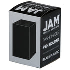 JAM Paper - Pot à crayons en plastique  - noir-Un moyen idéal pour garder tous vos stylos, crayons et fournitures de bureau organisés sur votre bureau, que ce soit à l'école, au bureau, à la maison ou en déplacement !