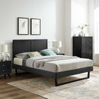 Modway Alana Wood Full Platform Bed with Angular Frame - Black-Assembly Required