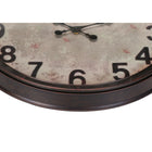 Monarch Specialties Clocks 20" Round Wall Clock - Brown -The non-ticking mechanism makes it perfect for quiet environments. for indoor use only