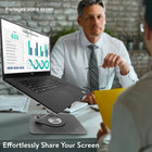 Uncaged Ergonomics RISE Swivel Adjustable Laptop Stand Office Bundle - Silver - 4 Pack-Swivel Rise design cools your device while in use. 