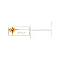 LUX Currency Envelopes (2 7/8 x 6 1/2), Gold Bow, 50 Pack (CUR-99-50)-Currency envelopes (2 7/8 x 6 1/2) are perfect for the gift of cash for all occasions/holidays/birthdays/graduations/company/bonuses