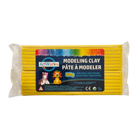 DBLG Imports Artworks modeling Clay - 500g - Yellow-Soft and pliable, will not stain hands or surfaces 