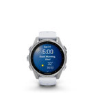 Garmin - fēnix 8 – 43 mm, AMOLED, argent avec bracelet en silicone Whitestone-7