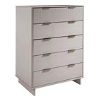 Manhattan Comfort - Granville commode moderne et double commode - gris clair - ensemble de 2-Base de balai moderne ouverte avec pieds latéraux, ajoutant un design de mode sans couture et de la durabilité
