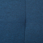 HOMCOM - Banc d’entrée en tissu de lin avec pieds en bois - bleu-Le couvercle à fermeture douce protège les doigts et réduit les claquements indésirables   