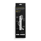 NXT Technologies 6-Outlet 2-USB Port Surge Protector - 4' Cord - White -Equipped with a 4' power cord to provide power in hard-to-reach places
