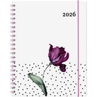 Socadis W. Maxwell 2026 Garbo Daily Planner - 8.5" x 11" - Floral - Bilingual-January to December 2026