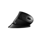 Adesso iMouse V30 Wireless Vertical Ergonomic Mouse – Black-Adjustable Tilt Angles – Choose from -7.5°, 0°, or 7.5° for personalized ergonomic positioning