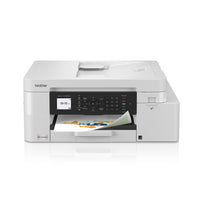 Brother - MFC-J4355DW Imprimante tout-en-un à jet d’encre couleur sans fil INKvestment avec écran couleur de 1,8 po et fente d’alimentation manuelle-Imprimante tout-en-un. Cette imprimante multifonction compacte vous permettra d’effectuer facilement toutes vos tâches d’impression, de copie et de numérisation et d’assurer votre productivité. Cartouches d’encre incluses : noir (1800 pages), cyan, magenta, jaune (750 pages chacune)