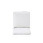 Manhattan Comfort Anna Square 18.9" Modern Faux Leather Upholstered Dining Chair - Cream-24.8" L x 20" W x 32.28" H