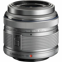 Olympus M.Zuiko Digital 14-42mm f/3.5-5.6 II R Lens - Silver-Micro Four Thirds System
