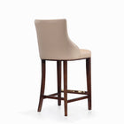 Manhattan Comfort Shubert 22.64" Modern Leatherette Upholstered Barstool - Tan-Made to Last. Commercial Grade Product