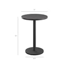 Modway - Tahoe Table de bar extérieure en aluminium ronde - 31 po - Gris-Finition revêtue en poudre