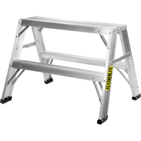 Featherlite 2' Industrial-Duty Aluminum Sawhorse/Steps-Nominal Height: 2'
