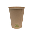 Eco-Packaging 12 oz Bamboo Fibre Hot Cup - 1000 Pack-Made from top quality bamboo fibre and PE Lined
