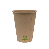 Eco-Packaging - Gobelet chaud en fibre de bambou de 12 oz - Paquet de 1000-Fabriqué à partir de fibre de bambou de qualité supérieure et doublé de PE