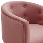 Modway Savour Tufted Performance Velvet Accent Chairs - Dusty Rose - 2 Pack-9