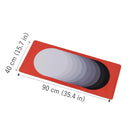ONEofZERO Large Premium Mouse Pad - Rhythmicore Mod Monochrome-Smooth Cloth Top: Smooth surface for effortless gliding and compatibility with all mice