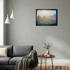 Rio De Janeiro Brazil Cityscape - Framed Canvas - 35" x 27"-Ready to hang - arrives fully assembled