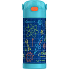 Thermos - Bouteille d'eau isotherme FUNtainer en acier inoxydable - 410 ml - Motifs de robots-Étanche une fois fermé