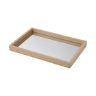 TickiT - Petit plateau miroir en bois-Activités Contenues - Ce plateau de 1,2 po d'épaisseur a un miroir au fond. Inspectez de près les objets et créez de petits environnements. Ajoutez de la réflexion à n'importe quelle station d'activité STEAM personnalisée !