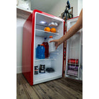 Magic Chef 3.2 cu. ft. Retro Mini Refrigerator without Freezer - Red-Interior LED light lets you easily see inside your mini fridge