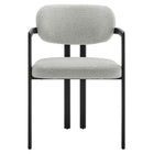 Modway Elio Barrel Fabric and Metal Dining Chair - Black/Dove Grey-9