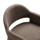 Modway Talia Upholstered Fabric Dining Armchair - Mocha-9