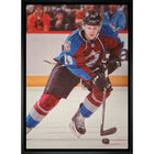 Nathan Mackinnon Colorado Avalanche Skating with Puck - Framed Canvas - 22" x 31"-Premium canvas print with gallery-wrapped edges