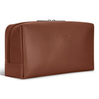 Champs - Trousse de toilette en cuir Onyx - Marron-Pochette arrière avec fermeture à bouton-pression magnétique