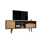 Manhattan Comfort Liberty 70.86" TV Stand, Rustic Brown/3D Brown (202AMC97)-Free Standing TV Stand for Living Room and Bedroom use.