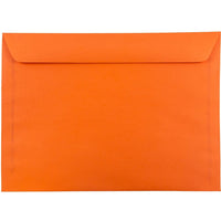 JAM Paper - Enveloppes lisses Brite Hue en papier recyclé de format invitation, 9 x 12 po, orange, 1000 par paquet-Orange