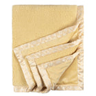 Gerber Childrenswear 2 Ply Blanket - Animals + Geo - Neutral-Its calming palette and printed satin binding adds a touch of sophistication, no matter where you take it