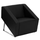 Flash Furniture – Fauteuil de réception en cuir souple Hercules Smart, noir (ZBSMARTBK)-Style contemporain
