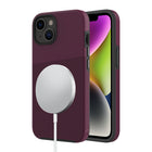 AXS PROTech Plus MagSafe Compatible Sleek Dual-layered Anti-Shock Case for Apple iPhone 14 Plus - Sangria-MagSafe Compatible
