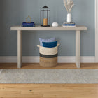 Hudson&Canal Soren 55"W Console Table - Alder White-Clean with a soft, dry cloth and no harsh chemicals or abrasive cleaning materials