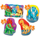 University Games The Learning Journey My First Puzzle: 4-in-a-box: Dino - Dinosaur Puzzle For Toddlers - Fun Dinosaur Puzzle Set For Preschoolers-Introduces color, shape, and object recognition