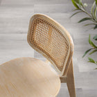 Modway Habitat Wood Dining Side Chair - Grey - 2 Pack-Includes Non-Marking Foot Caps