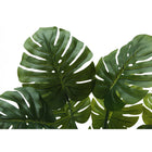Monarch Specialties - Plante Artificielle - 45 po H - Arbre Monstera - Mis En Pot - Touche Réelle - Feuilles Vertes - Pot Noir-Garantie limitée de 5 ans contre les défauts du fabricant